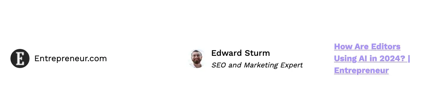 Getting a media mention and backlink from Entrepreneur.com through Featured.com