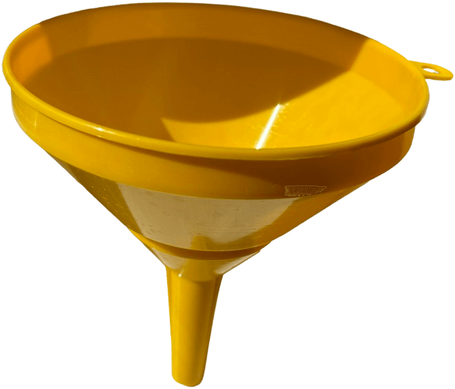 Edward's yellow funnel, representing bottom of funnel keywords.