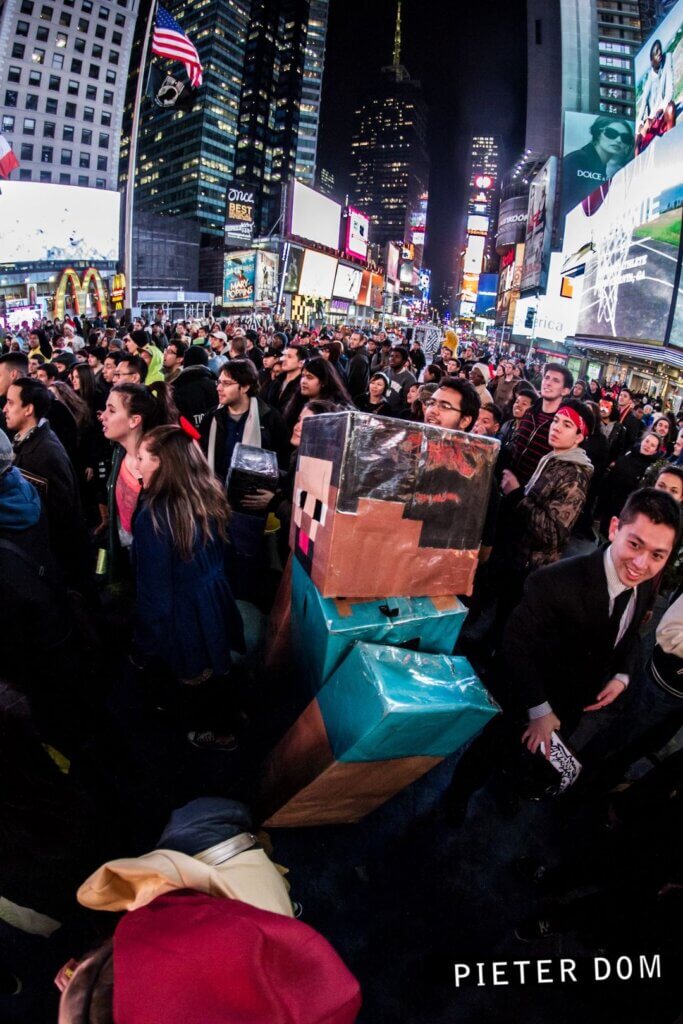 We utilized the 'Harlem Shake' trend, doing it in Times Square NYC with hundreds of strangers in 2013, and got millions of views