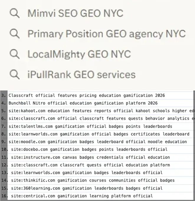 Large language models conducting deeper validation searches after initial results to evaluate which brands to recommend