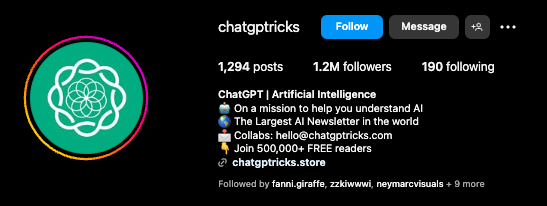 ChatGPTricks Instagram Growth using high-frequency posting