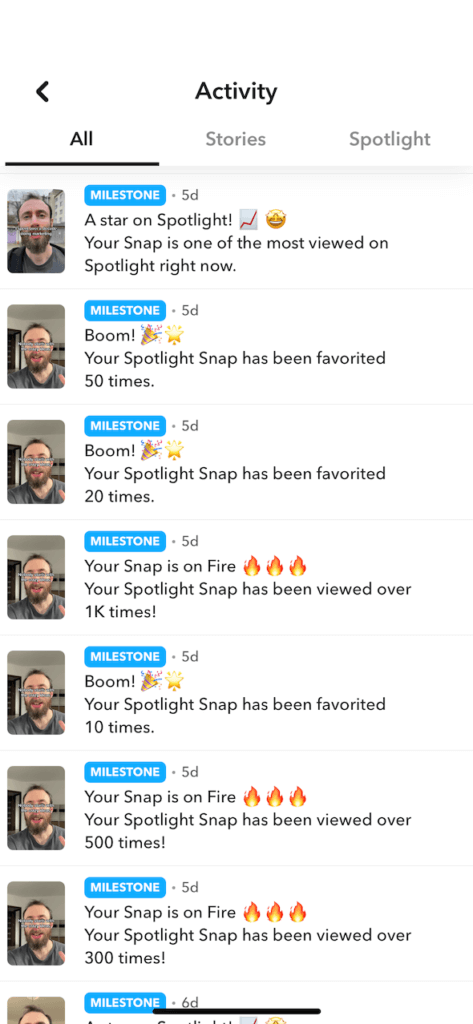 My Snapchat Spotlight successes with my content automation