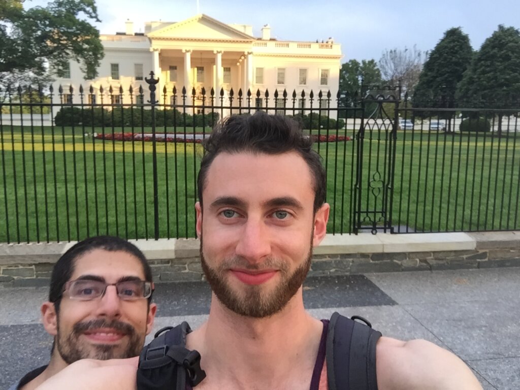 Edward Sturm at The White House, Washington, D.C., with Michael Sorace in 2015.