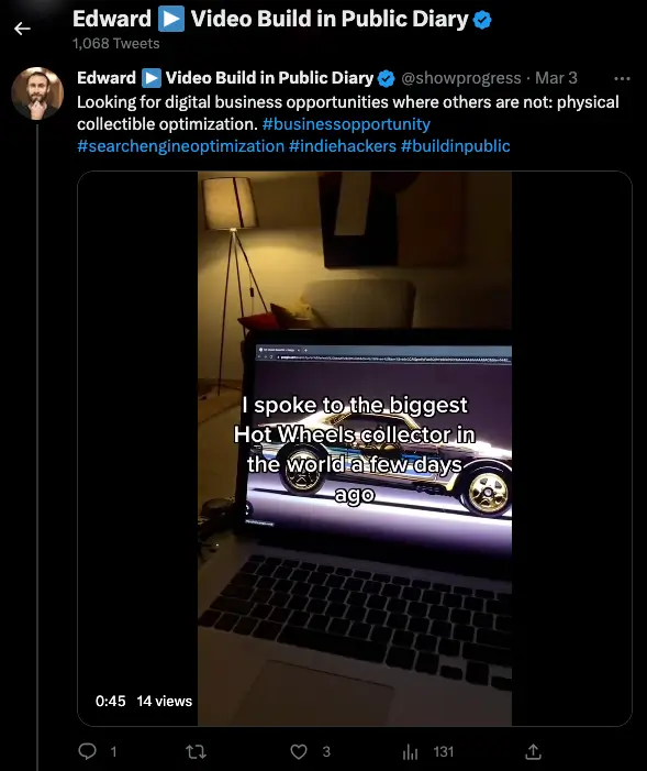 A video originating from TikTok shows in a user's Twitter feed.